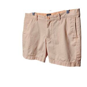 J.Crew Mens Peach Chino Shorts 35W Cotton Blend Casual Summer Wear